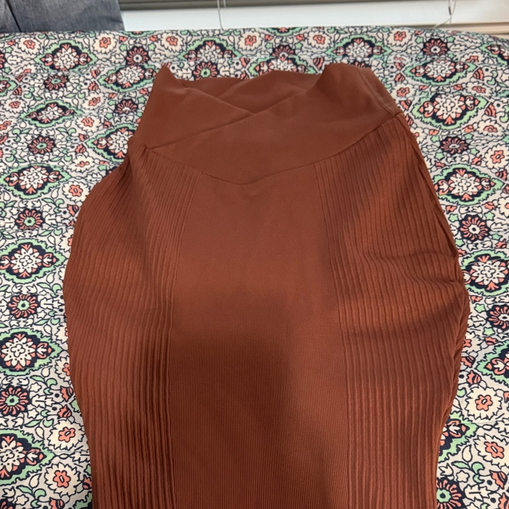 Halara Brown Women's maxi skirt size xs - Picture 3 of 7